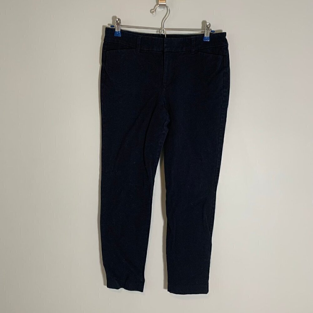 Old Navy Pixie Black Ankle Pants Womens Size 8 Slim Fit Workwear